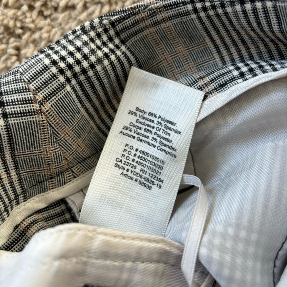 Aritzia Little Moon Malva Plaid Check Wide Pants - Picture 5 of 11